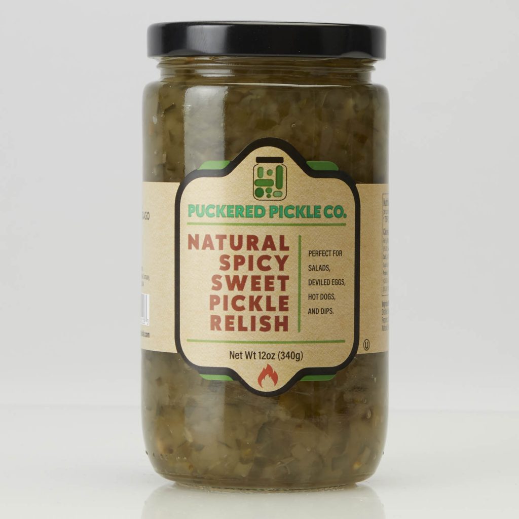 Super Green Sweet Pickle Relish 2 Pack Puckered Pickle